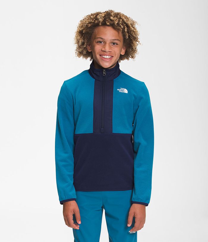 The North Face Boys Jacket Youth Glacier ¼ Zip 362RGZQKD - Blue